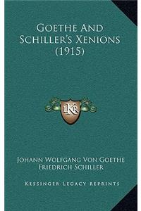 Goethe and Schiller's Xenions (1915)