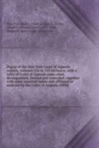 Digest of the New York Court of Appeals reports