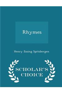 Rhymes - Scholar's Choice Edition