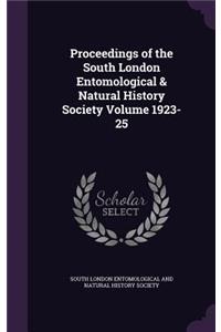Proceedings of the South London Entomological & Natural History Society Volume 1923-25