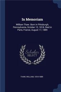 In Memoriam