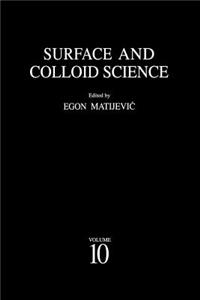 Surface and Colloid Science