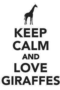 Keep Calm & Love Giraffes Notebook & Journal. Productivity Work Planner & Idea Notepad: Brainstorm Thoughts, Self Discovery, to Do List