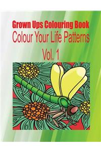Grown Ups Colouring Book Color Your Life Patterns Vol. 1 Mandalas