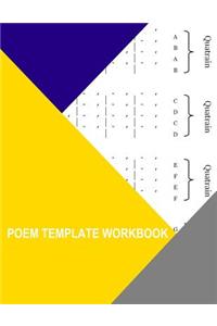 Poem Template Workbook
