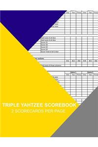 Triple Yahtzee Scorebook