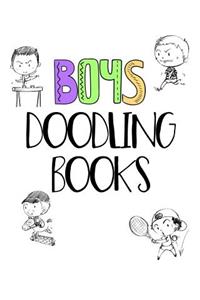 Boys Doodling Books