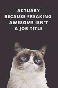 2020 Daily Planner For Work - Best Gift For Actuary - Funny Grumpy Cat Quote Appointment Book - Day Planning Agenda Notebook - Great Present For Actuarial Goals