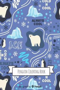 Penguins Coloring Book