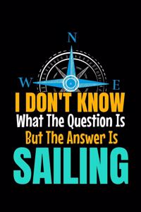 I Don't Know What The Question Is But The Answer Is Sailing