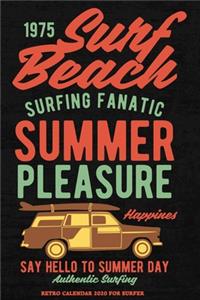 Retro Calendar 2020 For Surfer
