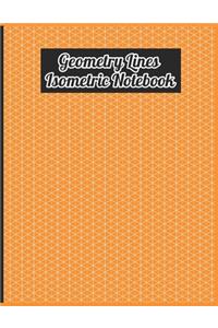 Mechanical Design Geometry Lines Isometric Grid Graph Paper Notebook Journal