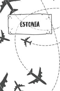 Estonia: Ruled Travel Diary Notebook or Journey Journal - Lined Trip Pocketbook for Men and Women with Lines