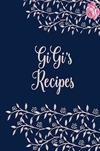 Gigi�s Cookbook - Blank Cookbook for Family Recipes