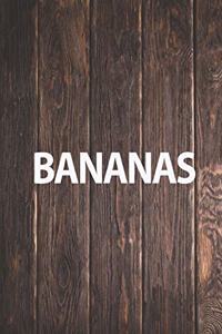 Bananas Funny Food Journal