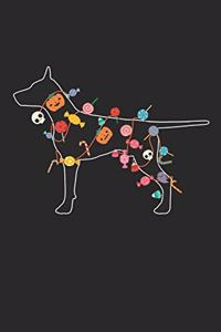 Doberman Notebook - Halloween Doberman Journal - Doberman Gift for Dog Lovers - Doberman Diary