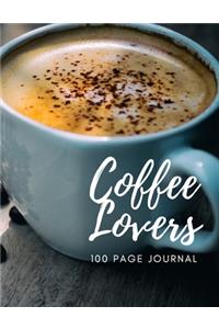 Coffee Lovers 100 Page Journal