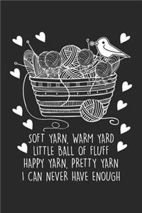 Soft Yarn, Warm Yarn Little Ball of Fluff Happy Yarn, Pretty Yarn I can Never have enough