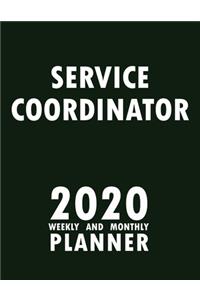 Service Coordinator 2020 Weekly and Monthly Planner