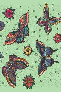 Boho Butterflies 2020 Daily Planner with Word Scramble Puzzles