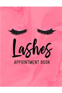 Lashes Appointment Book