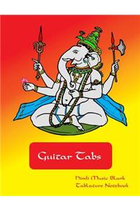 Guitar Tabs Hindi Music Blank Tablature Notebook