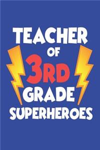 Teacher Of 3rd Grade Superheroes