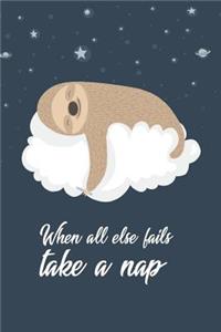 When All Else Fails Take a Nap