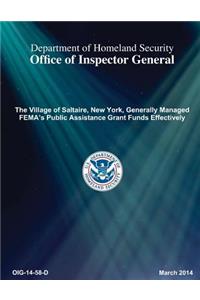 The Village of Saltaire, New York, Generally Managed Fema's Public Assistance Grant Funds Effect