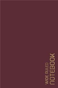 Wide Ruled Notebook