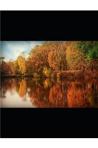 Reflections Pond Tree Water Notebook