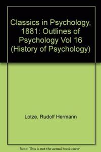 Classics in Psychology, 1881