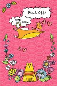 Bullet Journal Notebook for Cat Lovers Funny Flying Cartoon Cat 4