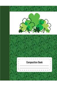 Composition Notebook (Green Shamrock Cover, College Ruled)