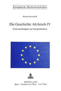 Die Geschichte Alt-Israels IV