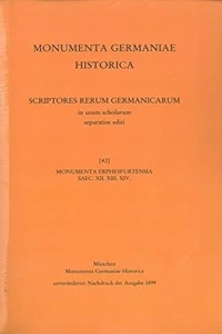 Monumenta Erphesfurtensia Saec. XII. XIII. XIV.