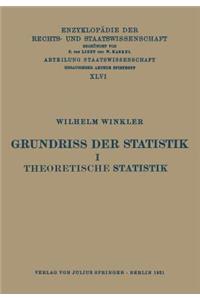 Grundriss Der Statistik I Theoretische Statistik