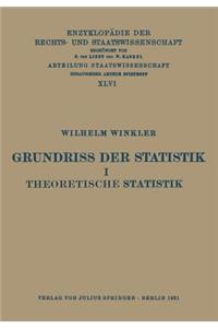 Grundriss Der Statistik I Theoretische Statistik