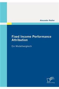 Fixed Income Performance Attribution