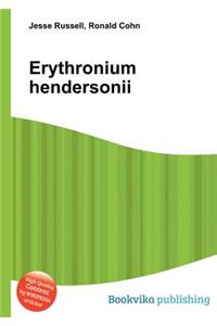 Erythronium Hendersonii