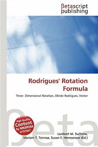 Rodrigues' Rotation Formula