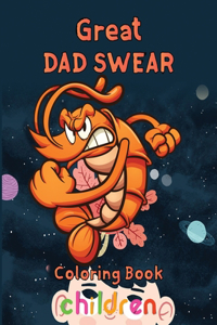 Great Dad Swear Coloring Book Children