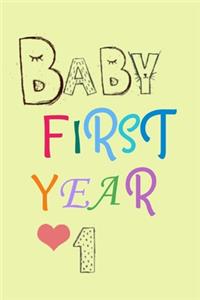 Baby's First Year Food Notebook - Track your baby's Meals & Health