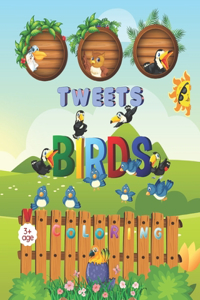 Tweets birds coloring