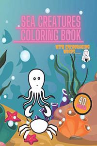 Sea Creatures Coloring Book