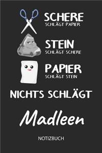 Nichts schlägt - Madleen - Notizbuch