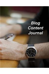 Blog Content Journal