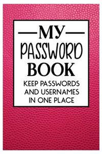 My Password Book Keep Passwords and Usernames in one place