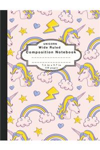 Composition Notebook Unicorn