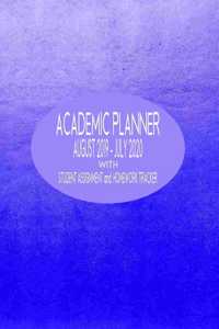 Academic Planner August 2019 - July 2020 Student Assignment and Homework Tracker